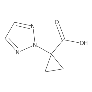 1-(Triazol-2-yl)cyclopropane-1-carboxylic acid结构式