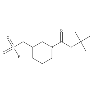 tert-butyl (3R)-3-[(fluorosulfonyl)methyl]piperidine-1-carboxylate Structure