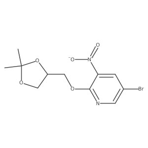 5-Bromo-2-[(2,2-dimethyl-1,3-dioxolan-4-yl)methoxy]-3-nitropyridine Structure