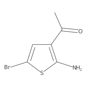 1-(2-Amino-5-bromothiophen-3-yl)ethanone结构式