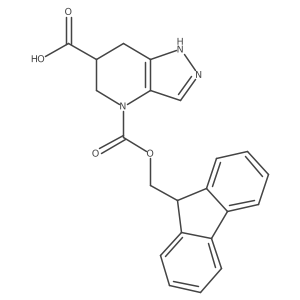 4-{[(9H-fluoren-9-yl)methoxy]carbonyl}-1H,4H,5H,6H,7H-pyrazolo[4,3-b]pyridine-6-carboxylic acid结构式