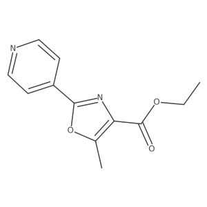 Ethyl 5-Methyl-2-(4-pyridyl)oxazole-4-carboxylate Structure