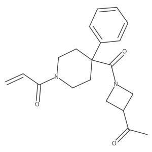 1-[4-(3-Acetylazetidine-1-carbonyl)-4-phenylpiperidin-1-yl]prop-2-en-1-one Structure