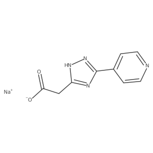 Sodium;2-(3-pyridin-4-yl-1H-1,2,4-triazol-5-yl)acetate Structure