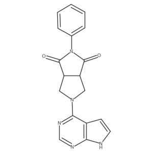 2-phenyl-5-{7H-pyrrolo[2,3-d]pyrimidin-4-yl}-octahydropyrrolo[3,4-c]pyrrole-1,3-dione结构式