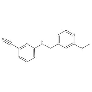 4-{[(2-Methoxypyridin-4-yl)methyl]amino}pyrimidine-2-carbonitrile Structure