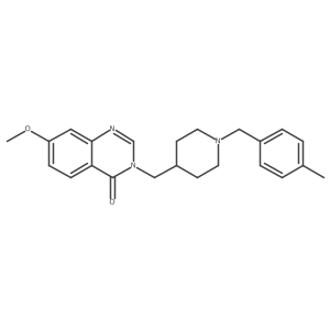 7-Methoxy-3-({1-[(4-methylphenyl)methyl]piperidin-4-yl}methyl)-3,4-dihydroquinazolin-4-one Structure
