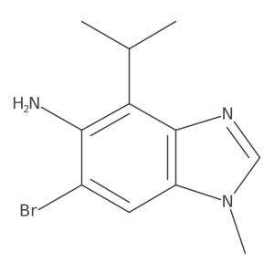 6-Bromo-1-methyl-4-(1-methylethyl)-1H-benzimidazol-5-amine Structure