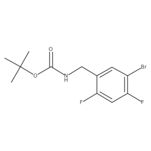 tert-Butyl 5-bromo-2,4-difluorobenzylcarbamate结构式