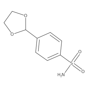 4-(1,3-Dioxolan-2-yl)benzene-1-sulfonamide结构式