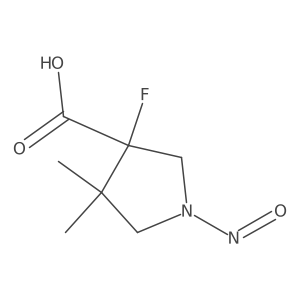 3-Fluoro-4,4-dimethyl-1-nitrosopyrrolidine-3-carboxylic acid结构式