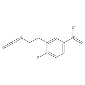 1-Fluoro-2-(2-isocyanatoethyl)-4-nitrobenzene结构式
