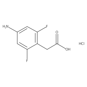 2-(4-Amino-2,6-difluorophenyl)acetic acid hydrochloride Structure