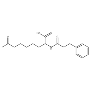 2-{[(Benzyloxy)carbonyl]amino}-8-oxononanoic acid Structure