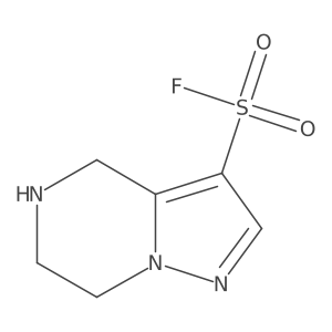 4H,5H,6H,7H-pyrazolo[1,5-a]pyrazine-3-sulfonyl fluoride结构式