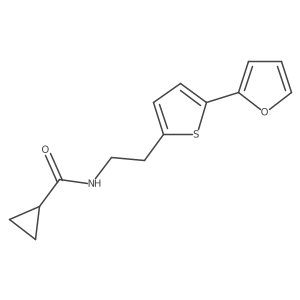 N-{2-[5-(furan-2-yl)thiophen-2-yl]ethyl}cyclopropanecarboxamide结构式