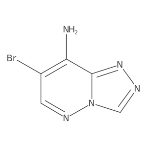 7-Bromo-[1,2,4]triazolo[4,3-b]pyridazin-8-amine结构式