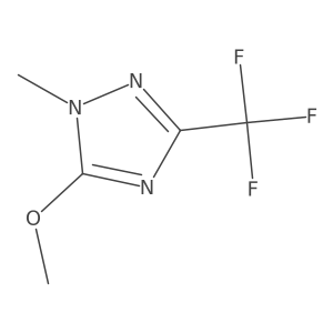 5-Methoxy-1-methyl-3-(trifluoromethyl)-1H-1,2,4-triazole Structure