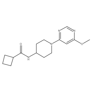 N-[1-(6-methoxypyrimidin-4-yl)piperidin-4-yl]cyclobutanecarboxamide结构式