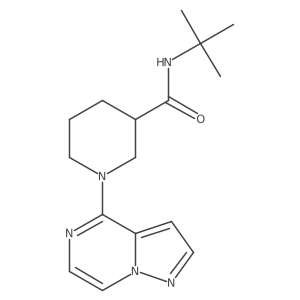 N-tert-butyl-1-{pyrazolo[1,5-a]pyrazin-4-yl}piperidine-3-carboxamide Structure