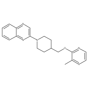2-(4-{[(3-Methylpyrazin-2-yl)oxy]methyl}piperidin-1-yl)quinoxaline结构式