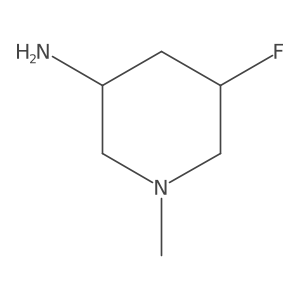 (3R,5R)-5-Fluoro-1-methylpiperidin-3-amine结构式