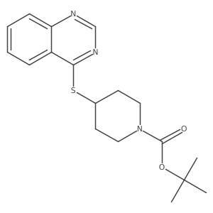 Tert-butyl 4-(4-quinazolinylthio)-1-piperidinecarboxylate Structure