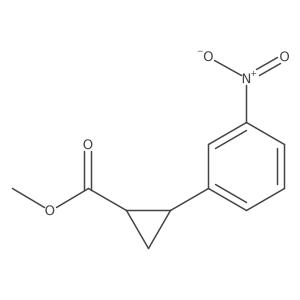 Methyl 2-(3-nitrophenyl)cyclopropane-1-carboxylate Structure