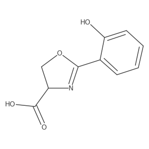 2-(2-Hydroxyphenyl)-4,5-dihydrooxazole-4-carboxylic acid Structure