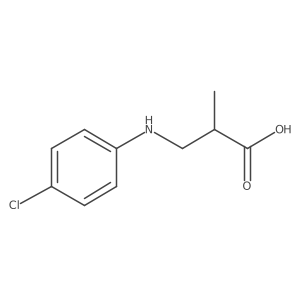 3-(4-Chloroanilino)-2-methylpropanoic acid结构式