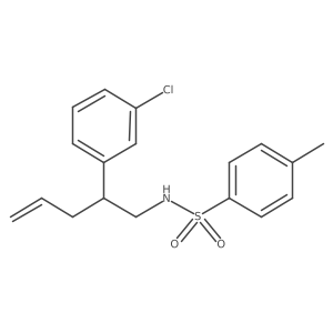 N-[2-(3-Chlorophenyl)-4-penten-1-yl]-4-methylbenzenesulfonamide Structure