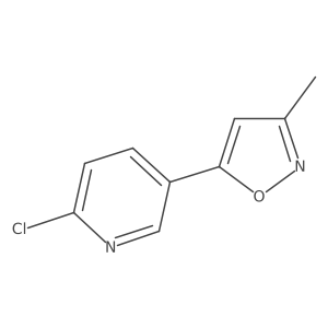 5-(6-Chloro-3-pyridyl)-3-methylisoxazole Structure
