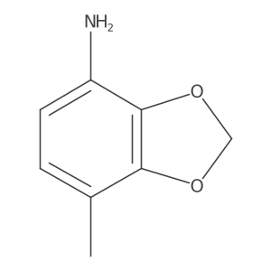 7-Methylbenzo[d][1,3]dioxol-4-amine结构式