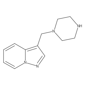 3-(Piperazin-1-ylmethyl)pyrazolo[1,5-a]pyridine结构式