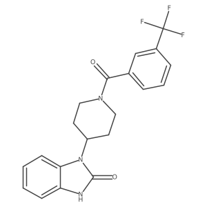 1-(1-(3-(trifluoromethyl)benzoyl)piperidin-4-yl)-1H-benzo[d]imidazol-2(3H)-one Structure