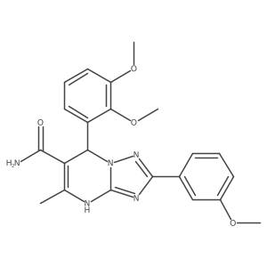 7-(2,3-Dimethoxyphenyl)-2-(3-methoxyphenyl)-5-methyl-4,7-dihydro-[1,2,4]triazolo[1,5-a]pyrimidine-6-carboxamide Structure