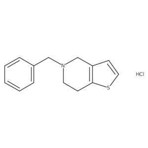 5-Benzyl-4,5,6,7-tetrahydrothieno[3,2-c]pyridine Hydrochloride Structure