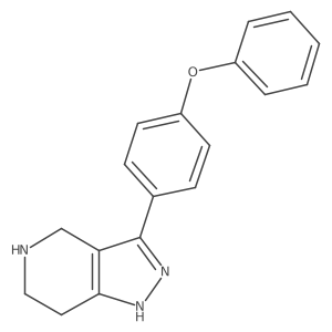 1h-Pyrazolo[4,3-c]pyridine,4,5,6,7-tetrahydro-3-(4-phenoxyphenyl)- Structure