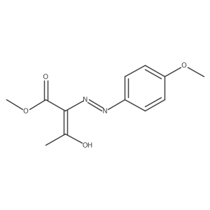 methyl 2-[(Z)-2-(4-methoxyphenyl)hydrazono]-3-oxobutanoate Structure