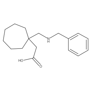 (1-((Benzylamino)methyl)cycloheptyl)acetic acid Structure