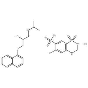 Hydrochlorothiazide/propranolol结构式