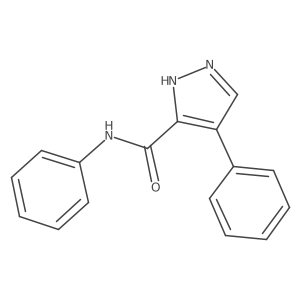 N,4-Diphenyl-1H-pyrazole-3-carboxamide结构式