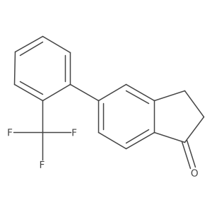 5-(2-(Trifluoromethyl)phenyl)-1-indanone Structure