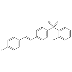 1-[(1E)-2-(4-Fluorophenyl)ethenyl]-4-[(2-fluorophenyl)sulfonyl]benzene结构式