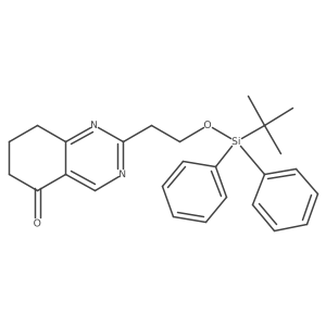 2-(2-(tert-butyldiphenylsilyloxy)ethyl)-7,8-dihydroquinazolin-5(6H)-one Structure