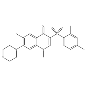 3-((2,4-dimethylphenyl)sulfonyl)-6-fluoro-1-methyl-7-morpholinoquinolin-4(1H)-one Structure