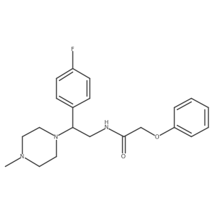 N-[2-(4-fluorophenyl)-2-(4-methylpiperazin-1-yl)ethyl]-2-phenoxyacetamide Structure