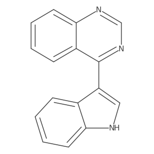 4-(Indol-3-yl)quinazoline结构式