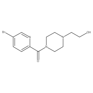 (5-Bromo-pyridin-2-yl)-(4-(2-hydroxy-ethyl)-piperazin-1-yl)-methanone Structure
