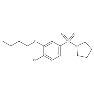 1-(3-Butoxy-4-chlorobenzenesulfonyl)pyrrolidine结构式